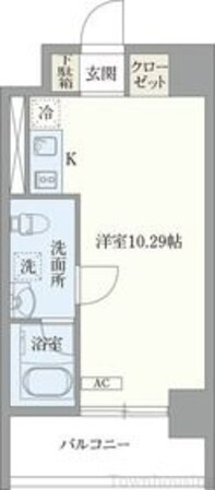 オープンブルーム東新宿の物件間取画像